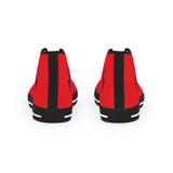 ZeLimited Male Elk Silhouette Men's High Top Sneakers (Red 2)