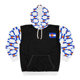 ZeLimited Colorado Checkered Flag Hoodie (White with Black)