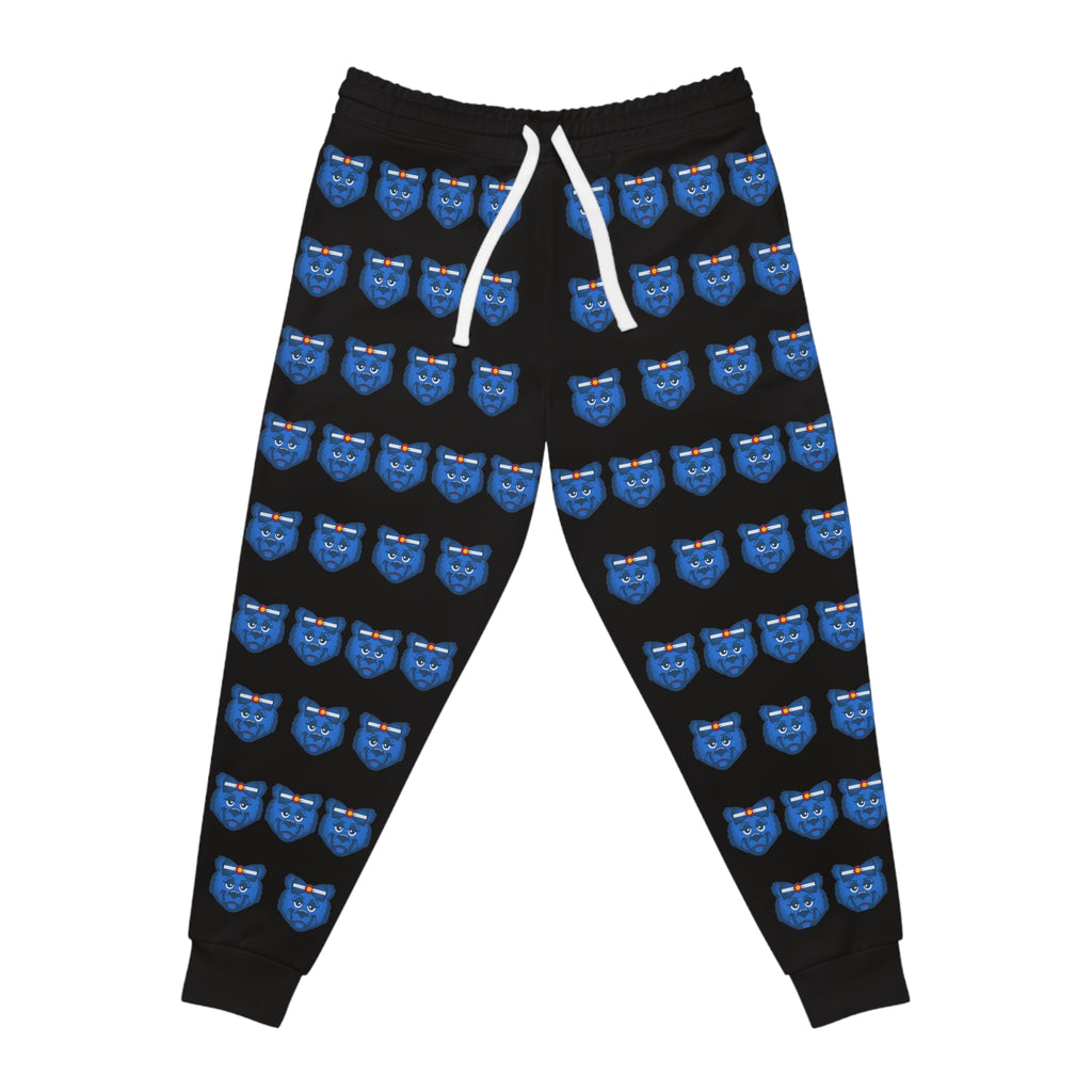 ZeLimited Blue Bear Women's Athletic Joggers (All Black)