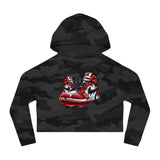 iULi'Style  -  Women’s Cropped Hooded/Sweatshirt with Sneaker Design