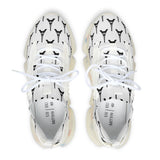 PARIZ Eiffel Tower Women's Mesh Sneakers (White with Black)