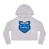Blue Bear Cropped Hoodie