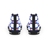 Colorado Checkered Flag Men's High Tops (white background)