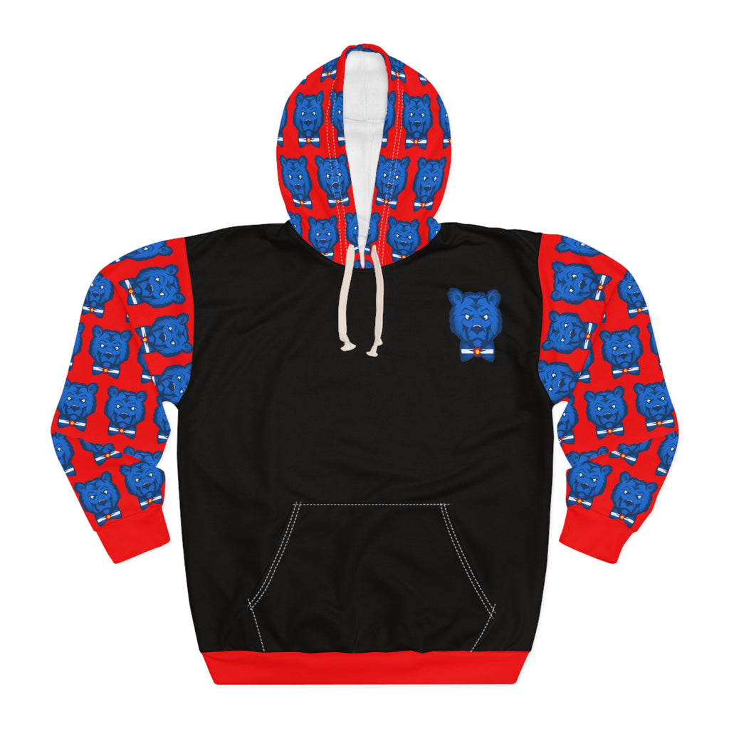 ZeLimited Blue Bear Colorado Hoodie (Men's Black & Red)