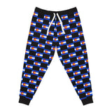 ZeLimited Colorado Checkered Flag Athletic Joggers (All Black)
