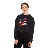 iULi'Style  -  Women’s Cropped Hooded/Sweatshirt with Sneaker Design