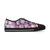 PARIZ Lavender Peonies Women's Low Top Sneakers