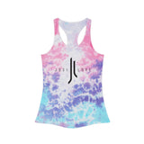 JOSI LOVE Graphic Tee, Tie Dye Racerback Tank Top - Style Shirt for Yoga and Festivals