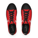 ZeLimited Male Elk Silhouette Men's Low Top Sneakers (Red)