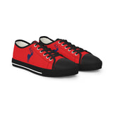 ZeLimited Male Elk Silhouette Men's Low Top Sneakers (Red 2)