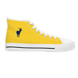 ZeLimited Female Elk Silhouette Women's High Top Sneakers (Yellow)