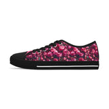 PARIZ Pink Peony Women's Low Top Sneakers
