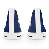 ZeLimited Female Elk Silhouette Women's High Top Sneakers (Navy Blue)