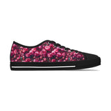 PARIZ Pink Peony Women's Low Top Sneakers