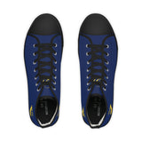 ZeLimited Male Elk Silhouette Men's High Top Sneakers (Navy Blue 2)
