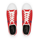ZeLimited Male Elk Silhouette Men's Low Top Sneakers (Red 2)