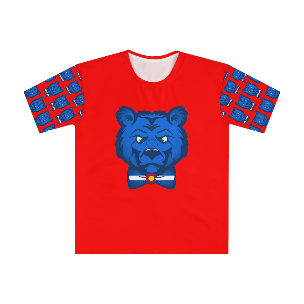 Blue Bear Men's Loose T-Shirt (All Red)