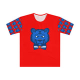 Blue Bear Men's Loose T-Shirt (All Red)
