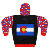ZeLimited Colorado Checkered Flag Hoodie (Red with Black)