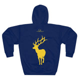 ZeLimited Male Elk Silhouette Hoodie (Navy Blue 2)