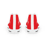 ZeLimited Male Elk Silhouette Men's High Top Sneakers (Red)
