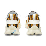 PARIZ Yellow Peonies Women's Athletic Sneakers