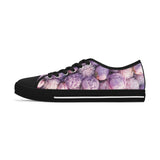 PARIZ Lavender Peonies Women's Low Top Sneakers