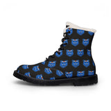 Blue Bear Women's Fur-Lined Leather Boots (Black background)