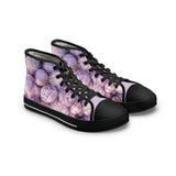 PARIZ Lavender Peonies Women's High Top Sneakers