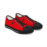 ZeLimited Female Elk Silhouette Women's Low Top Sneakers (Red 2)