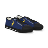 ZeLimited Male Elk Silhouette Men's Low Top Sneakers (Navy Blue 2)