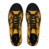 PARIZ Yellow Peonies Women's High Top Sneakers
