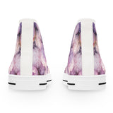 PARIZ Lavender Peonies Women's High Top Sneakers
