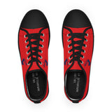 ZeLimited Male Elk Silhouette Men's Low Top Sneakers (Red 2)
