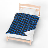 Blue Bear - Men's Velveteen Plush Blanket
