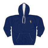 ZeLimited Male Elk Silhouette Hoodie (Navy Blue 2)