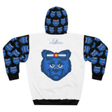 ZeLimited Blue Bear Colorado Hoodie (Women's White & Black)