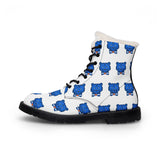 Blue Bear Men’s Fur-Lined Leather Boots (White Background)