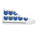 Blue Bear Women's High Tops (White background)