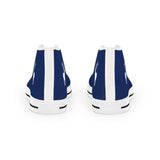 ZeLimited Male Elk Silhouette Men's High Top Sneakers (Navy Blue)