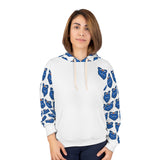 ZeLimited Blue Bear Colorado Hoodie (Women's All White)