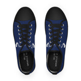 ZeLimited Male Elk Silhouette Men's Low Top Sneakers (Navy Blue)