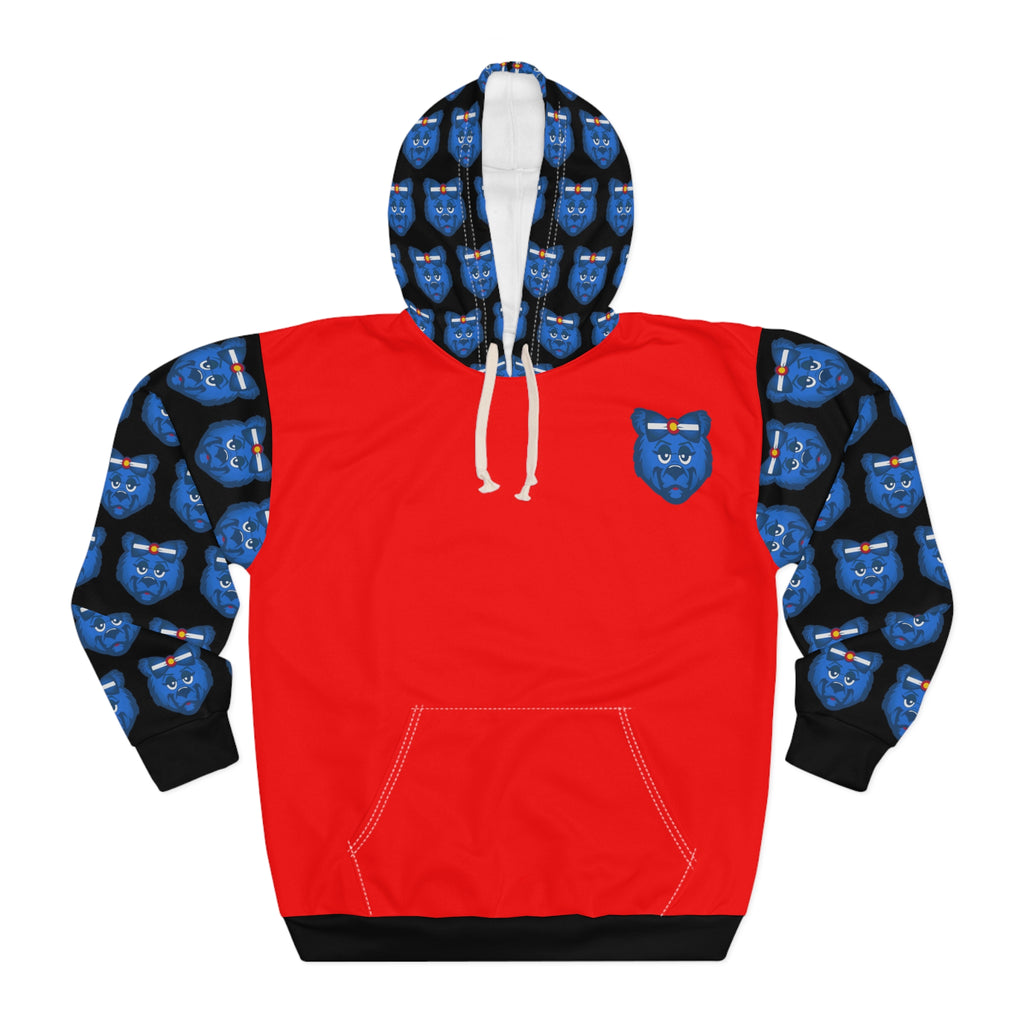 ZeLimited Blue Bear Colorado Hoodie (Women's Red & Black)