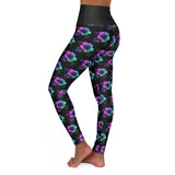 iULi'Style - Floral High Waisted Yoga Leggings, Workout Leggings, Fitness Apparel,, Yoga Pants, Summer Fashion