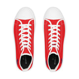 ZeLimited Male Elk Silhouette Men's High Top Sneakers (Red 2)