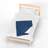 Blue Bear - Men's Velveteen Plush Blanket
