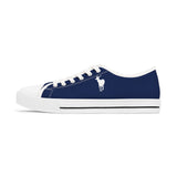 ZeLimited Female Elk Silhouette Women's Low Top Sneakers (Navy Blue)