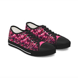 PARIZ Pink Peony Women's Low Top Sneakers