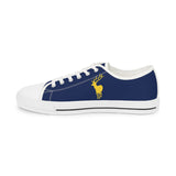 ZeLimited Male Elk Silhouette Men's Low Top Sneakers (Navy Blue 2)