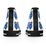 Blue Bear Women's High Tops (White background)